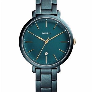 Teal green Fossil watch. NWOT